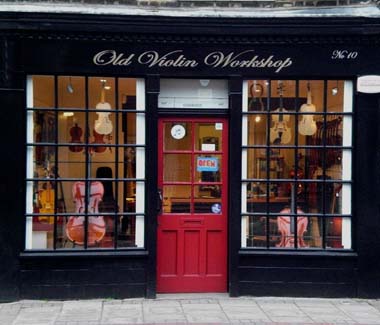 photo of fascia of the Old Vioin Workshop in Hampton Hill High Street