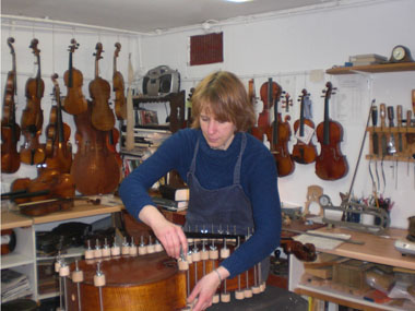 In the old violin workshop